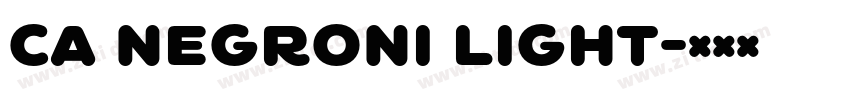 CA Negroni Light字体转换